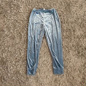 Only Hearts NYC Blue Velvet Jogger Pants